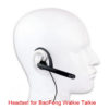 New Ear Rod Headphones 2 Pin Ear Bar Earpiece Mic PTT Mic Tactical Headset for Walkie Talkie Radio UV-5R BF-888S UV-82 UV-8D