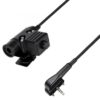 Portable Tactics PTT Headphone Connector U94 for Vertex Standard VX-231 VX150 VX-160 Interphone Black Handheld Speaker Microphone Mic PTT - Image 3