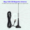 Magnet Base 26-28MHz CB Radio Antenna Mag-1345 with 4 meters feeder Cable Center 27MHz high gain PL259 connector with 4M Coaxial cable magnetic antenna for Citizen Band Radio