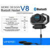 English 850mAh 2PCS Vimoto V8 Helmet Bluetooth Intercom Motorbike Stereo BT Headset Headphones For Mobile Phone GPS 2 Way Radios - Image 2
