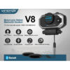 English 850mAh 2PCS Vimoto V8 Helmet Bluetooth Intercom Motorbike Stereo BT Headset Headphones For Mobile Phone GPS 2 Way Radios - Image 6