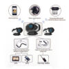 English 850mAh 2PCS Vimoto V8 Helmet Bluetooth Intercom Motorbike Stereo BT Headset Headphones For Mobile Phone GPS 2 Way Radios - Image 3