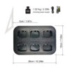 Walkie Talkie Six-Way Multi Unit Charger with AC Adapter for Baofeng UV-82 UV-8 UV-89 - Image 4