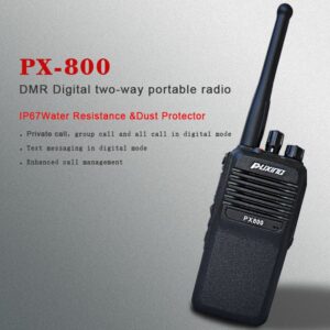Puxing PX-800 IP67 Waterproof Professional VHF UHF Marine Digital Transceiver Military Long Range DMR Walkie Talkie