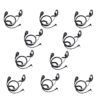10Pcs New 2.5mm Earpiece PTT Mic for Many Walkie Talkie Motorola T60 EM1000R MR350R MD200TPR Transceiver