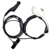  2pcs Adjustable Military Finger PTT Throat Microphone Earphone For Motorola DP4400 DP4401 DP4600 DP4601 etc