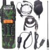 Baofeng UV-82 Radio 3800mAh Battery Car Charger Speaker Microphone Programming Cable Security Headset USB Charger High Gain Antenna