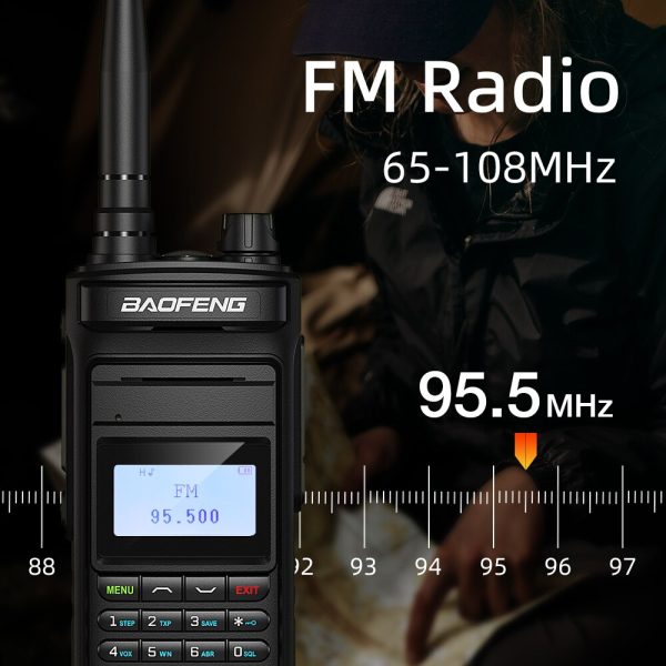 BAOFENG P15UV Walkie Talkie 10W High Power Long Range Dual Band FM 999 Channels Handheld HF Transceiver Two Way Ham Radio - Image 3