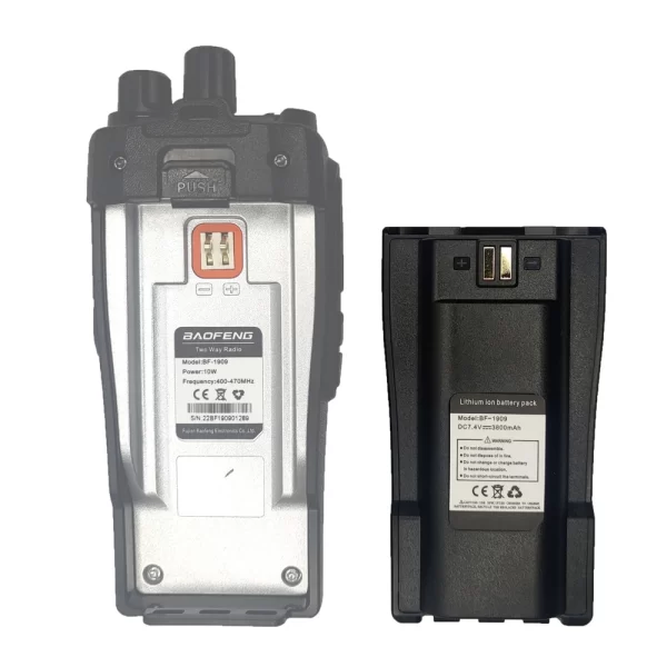 BAOFENG BF-1909 Radio High Capacity Battery 3800mAh 7.4V Type C Charging Spare Batteries - Image 4