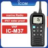 ICOM IC-M37 6W 5KM VHF Handheld Marine Walkie Talkie for Boat Ship Outside