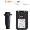 Original Lithium Battery 2000mAh 7.4V DC for Linton LD-6100 Digital DMR Radio
