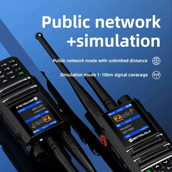 MOTOLOLA ZELLO 4G POC network radio long range analog uhf two mode radios walkie talkie compatible with real-ptt poc global app - Image 3