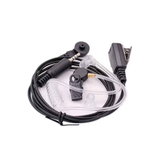 Acoustic Tube Earpiece Headset for Yaesu Vertex VX6R VX6 VX7R VX170 FT270 Standard Horizon HX210 HX400 HX750S HAM Radio PTT Mic