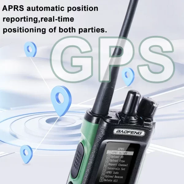Baofeng UV 32 Walkie Talkie 10W GPS Bluetooth Programming Wireless Copy Frequency Multi Band USB-C FM AM Ham Radio - Image 5