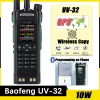 Baofeng UV 32 Walkie Talkie 10W GPS Bluetooth Programming Wireless Copy Frequency Multi Band USB-C FM AM Ham Radio
