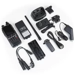 New YAESU Original Portable Aviation Radio FTA-850L, 2.4" Large Color Screen, 6W HAM Power Ham Walkie Talkie