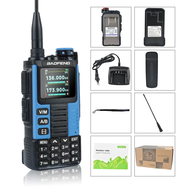 Air Band Walkie Talkie Baofeng K67 PRO Multi-band FM Dual Watch Scramble Skip Freq Amateur  GMRS Two-Way Radio K67pro W/Headset and 2600mAh Type-C Battery - Image 6