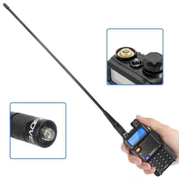 Walkie Talkie BF 771 PRO Dual Band Antenna SMA-Female High Gain Antenna for Baofeng UV-5R UV 21 PRO V2 5RH Quansheng UV K6 K5(8) Radios - Image 4