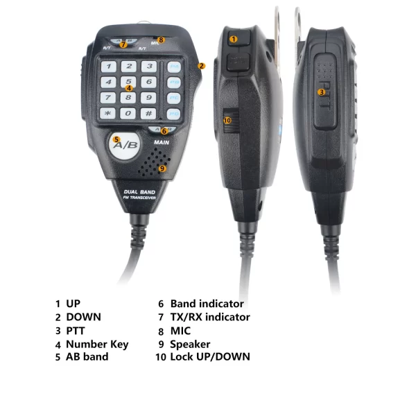 Anytone AT-778UVII GMRS VOX Dual Band 136-174MHz&400-490MHz 25Watt 200Channels 2m 70cm Amateur Analog Mobile Radio Color Screen - Image 5
