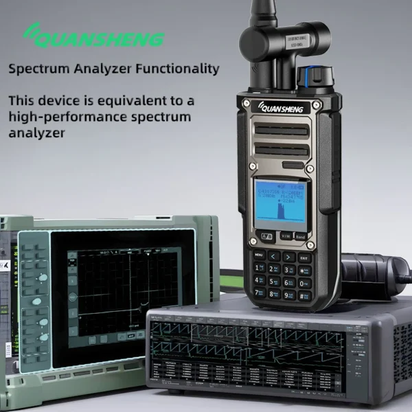 Quansheng TK11(8) Walkie Talkie 10W 3000mAh VHF UHF Dual Receive AM FM CW SSB NOAA Spectrum Analyzer Magic Voice Two Way Radio - Image 5
