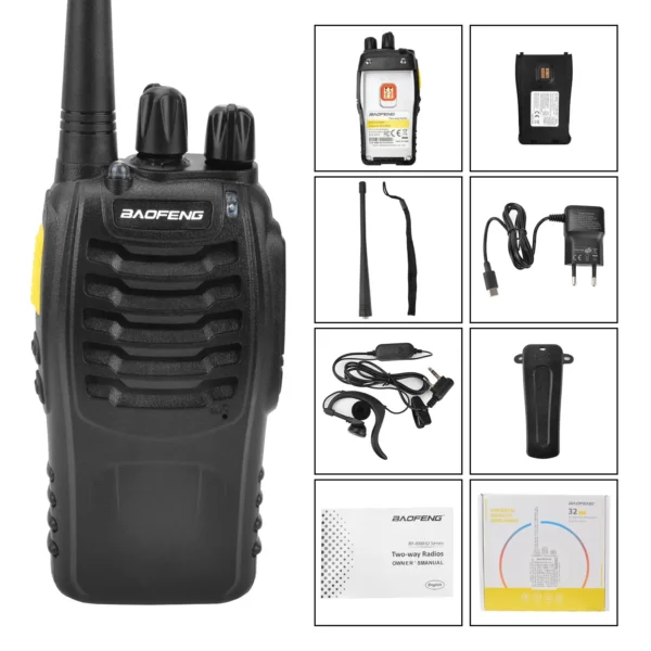 Baofeng BF-888HD UHF 2W Digital Encrypted & Analog VOX Noise Reduction Wireless Clone Frequency Copy Type-C Charge Walkie Talkie - Image 5