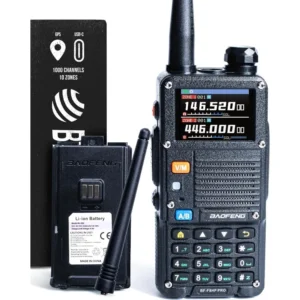 Baofeng BF-F8HP PRO (UV-5R 7th Gen) 8W Tri Band Handheld Radio GPS Aviation Band Scanner NOAA Weather Mode