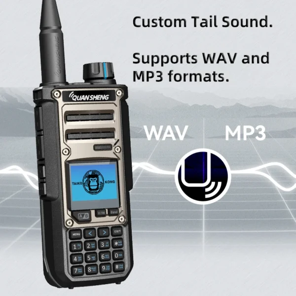 Quansheng TK11(8) Walkie Talkie 10W 3000mAh VHF UHF Dual Receive AM FM CW SSB NOAA Spectrum Analyzer Magic Voice Two Way Radio - Image 6