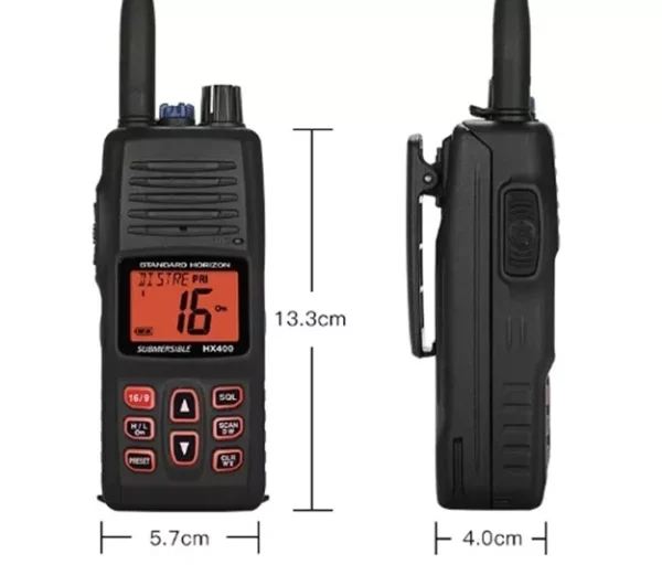 Standard Horizon HX400IS VHF Submersible Marine Walkie Talkie  Intrinsically Safe - Image 2