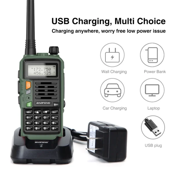 Baofeng UV-S9 PLUS 10W Walkie Talkie Dual Band Long Range VHF UHF Handheld Radio For UV-5R UV-K5 Ham Two Way Radio for Camping - Image 3