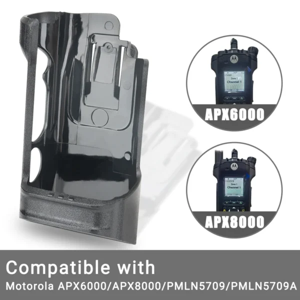 Walkie Talkie Clip Holster Carry Case Fit Motorola APX6000 APX8000 PMLN5709 PMLN5709A Holder Case Belt Clip Ham Two Way Radio - Image 3