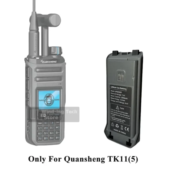 Replacement Batteries Quansheng TK11(5) Two way Radio Battery Back Clip - Image 5