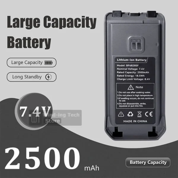 Replacement Batteries Quansheng TK11(5) Two way Radio Battery Back Clip - Image 2