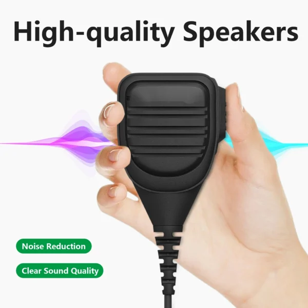 Hand Microphone Single PTT 2-Pin K-Type Walkie Talkie Speaker Compatible With Baofeng UV-32 UV-25 Quansheng Kenwood TYT Radio - Image 3