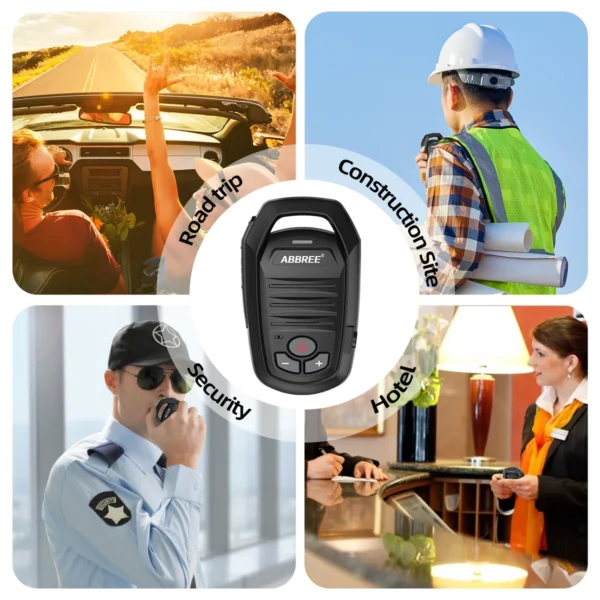 ABBREE Walkie Talkie Bluetooth Wireless Speaker Mic For Baofeng UV-5R UV-5RH UV-21 PRO V2 Quansheng UV-K5 (8) UV-K6 Ham Radio - Image 2