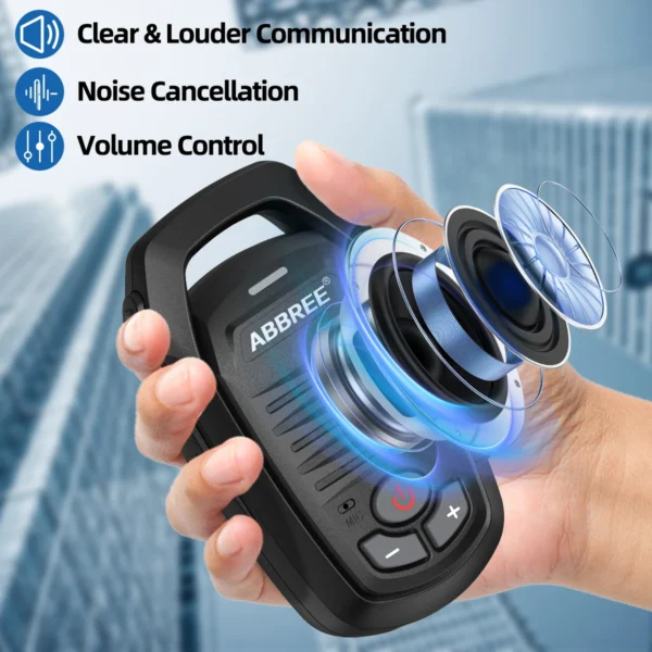 ABBREE Walkie Talkie Bluetooth Wireless Speaker Mic For Baofeng UV-5R UV-5RH UV-21 PRO V2 Quansheng UV-K5 (8) UV-K6 Ham Radio - Image 3