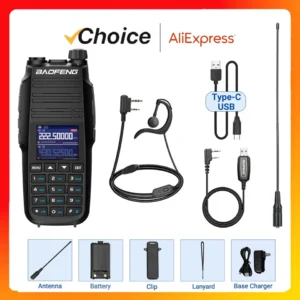 Baofeng UV-29 Pro Max Two Way Radio NOAA 999 Channel Long Range DTMF Walkie Talkie Type-C Charging Display Walkie Talkie