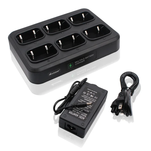 Rapid Desktop Charger Six Way Multi charger for HYTERA HYT Radio TC-508 TC-446S TC-518 TC-580 TC-500S TC-585 TC-560 TC-510 - Image 3