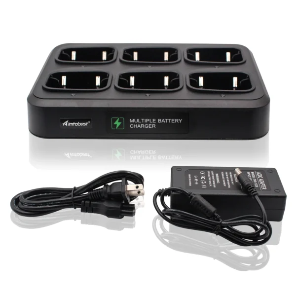Rapid Desktop Charger Six Way Multi charger for HYTERA HYT Radio TC-508 TC-446S TC-518 TC-580 TC-500S TC-585 TC-560 TC-510