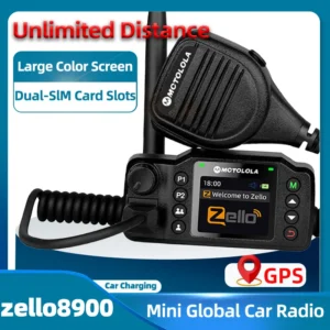 Mini POC Network Car Walkie-Talkie Zello GPS Long Distance 4G Android WiFi Dual SIM For Vehicle Fleet Transportation