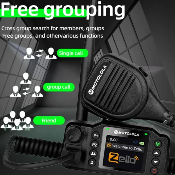 Mini POC Network Car Walkie-Talkie Zello GPS Long Distance 4G Android WiFi Dual SIM For Vehicle Fleet Transportation - Image 3