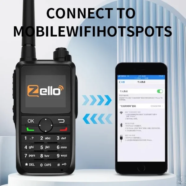 Zello Walkie Talkie Network Radio Global POC Wifi BlueTooth GPS Waterproof Cell Phone Worldwide Talking Two Way Radio - Image 5