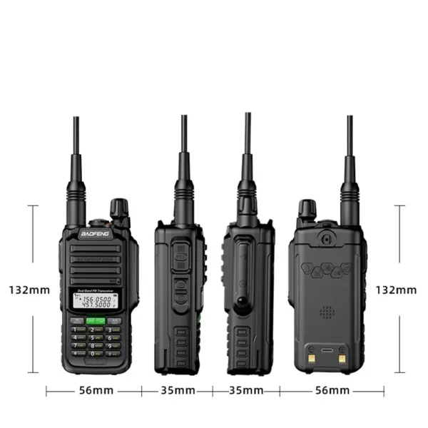 Baofeng Red UV-68 Pro Max V2 IP68 Waterproof Walkie Talkie 8800mah Battery Type C UHF VHF Dual Band 128 Channels UV-S22 UV-98 Pro Two Way Radios - Image 2