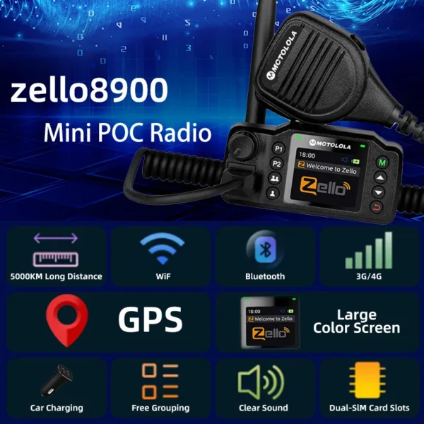 Mini POC Network Car Walkie-Talkie Zello GPS Long Distance 4G Android WiFi Dual SIM For Vehicle Fleet Transportation - Image 5