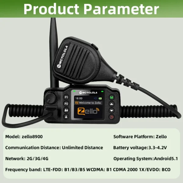 Mini POC Network Car Walkie-Talkie Zello GPS Long Distance 4G Android WiFi Dual SIM For Vehicle Fleet Transportation - Image 6