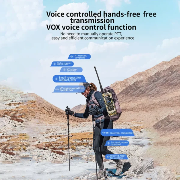 Camouflage BAOFENG UV32 GPS 10W Multi Band Programming Wireless Copy Frequency NOAA Long Range 2-Ways Radio Camping UV-32 Walkie Talkie - Image 2