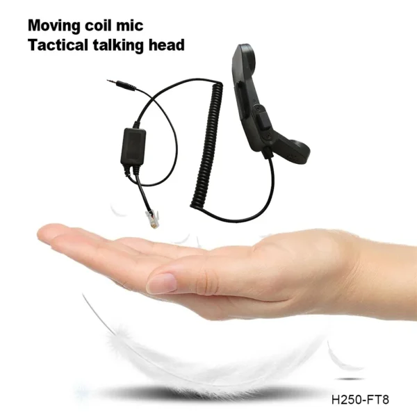 Handheld H250 Emergency Communication Microphone Speaker For YAESU FT-817 FT-818 FT-857 FT-897 Transceiver Radio Moving Coil Microphone - Image 6