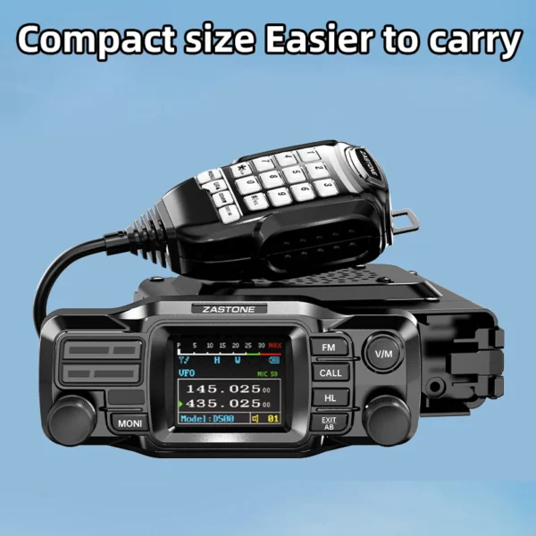 ZASTONE 25W Car Walkie Talkie dual-band Mini Car Radio Split mobile Radio VHF UHF Detachable Panel Transceiver Amateur Station Radio - Image 6