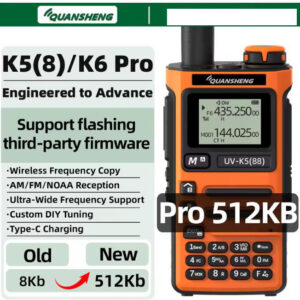 Long Range Portable Ham Radio | Quansheng UV-K5(8) K6 Pro 512KB Camping Radio