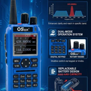 OS-DMR 8900UV Full Band Walkie Talkie | 10W Long Range Type-C Emergency Ham Radio