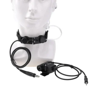 CS Z Tactical Throat Mic Z003 Air Tube Headset U94 PTT For YAESU Vertex VX-6R VX6R VX7R FT-270 270R VX-127 VX-170 Walkie Talkie